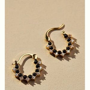 NWT opal huggie hoop earrings